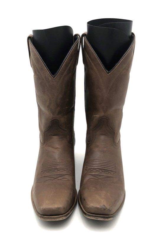 Dingo DI 5764 Brown Leather Square Toe Western Cowboy Boots Men's Size 9 D