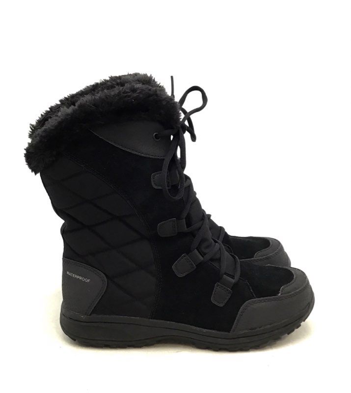 Columbia Women&#39;s Ice Maiden II BL1581-011 Black Shearling Boots - Size 8.5