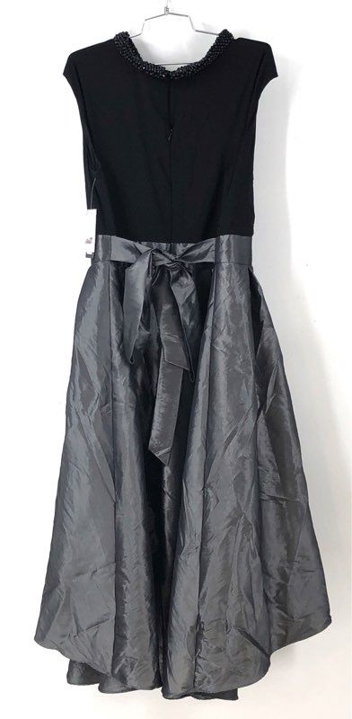 NWT SLNY Fashions New York Women's Black Gray Fit & Flare Dress - Size 14W