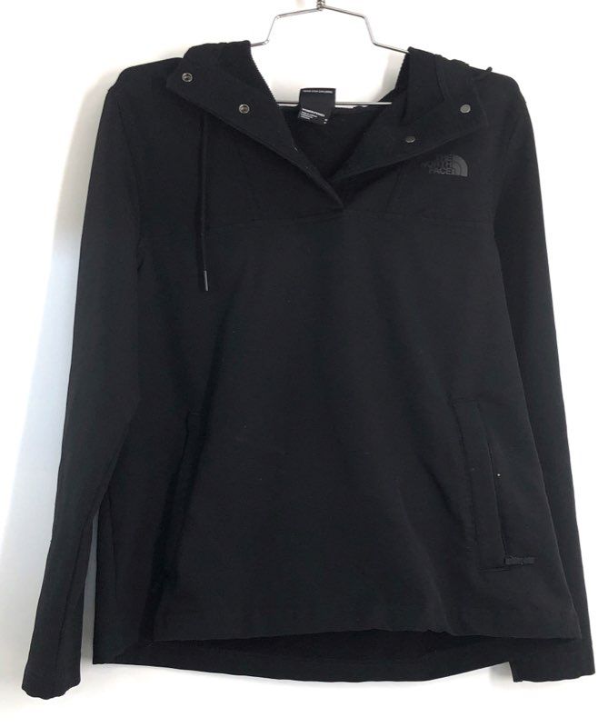 The North Face Women's Black Shelbe Raschel Softshell Pullover Hoodie Sz M