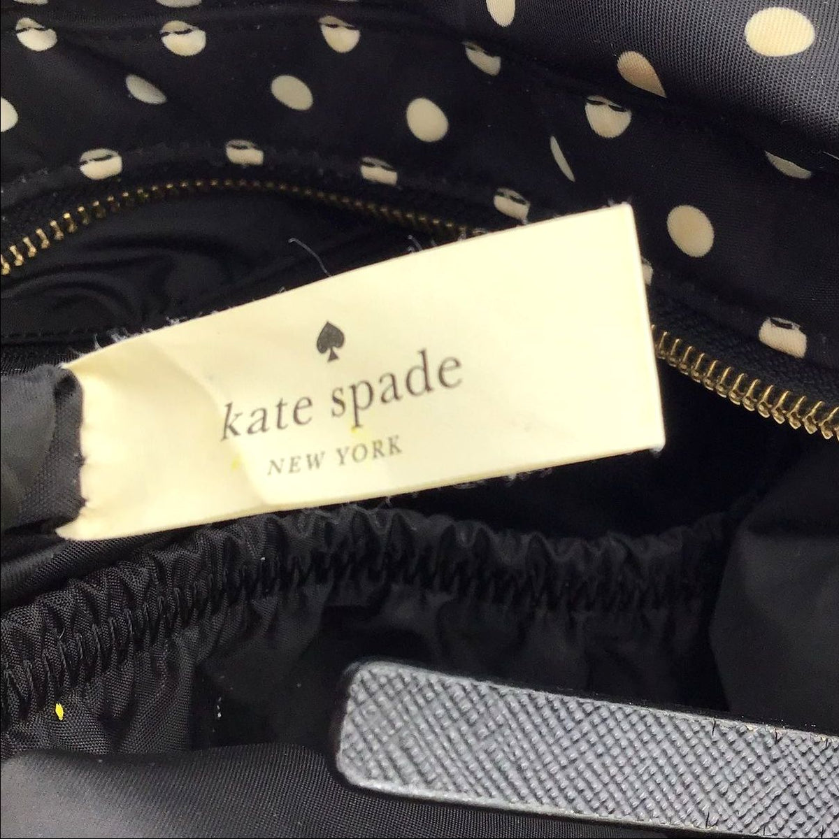 Authentic Kate Spade New York Women&#39;s Black White Luxury Tote Bag - COA Included