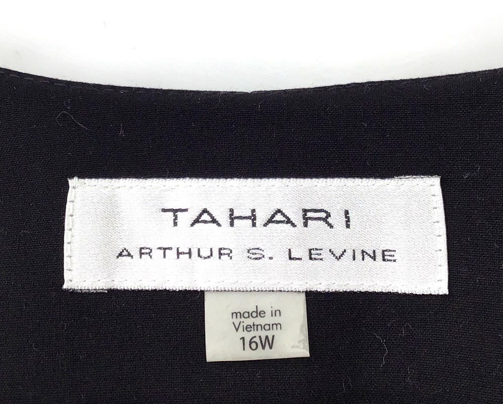 NWT Tahari Arthur S. Levine Women's Black Blue White Blazer - Size 16W
