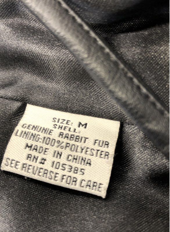 Carrie Allen Women's Black Fur Vest - Size M