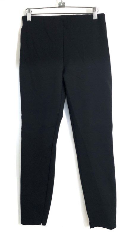 Theory Women's Black Skinny Legging K-Core Scuba Pants Sz M