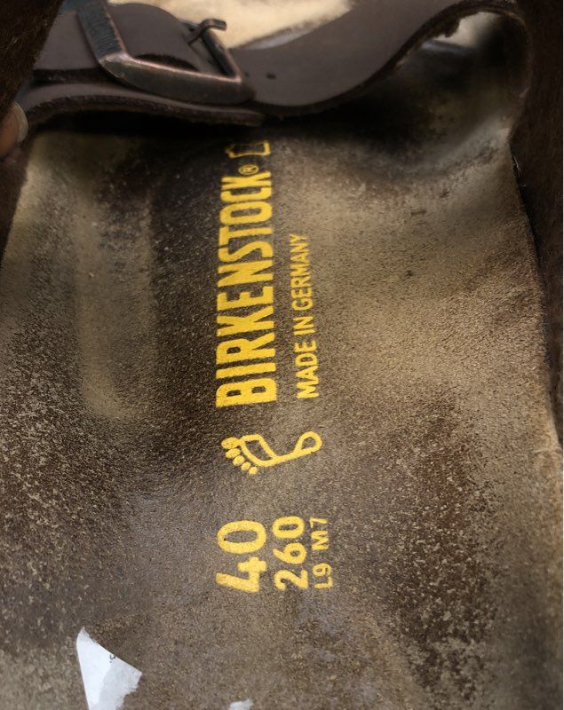 Birkenstock Women's Brown Slip-On Sandals - Size 9