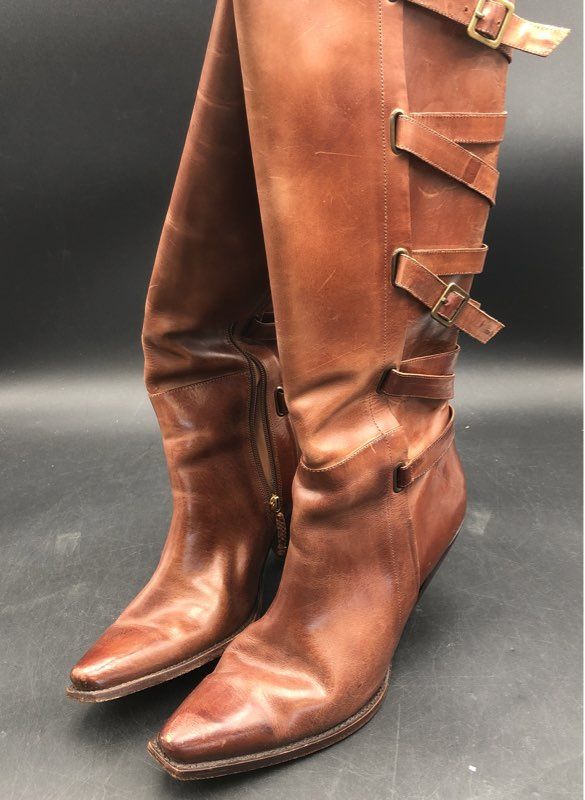 Carolina Herrera Women's Brown Western Boots - Size 9B
