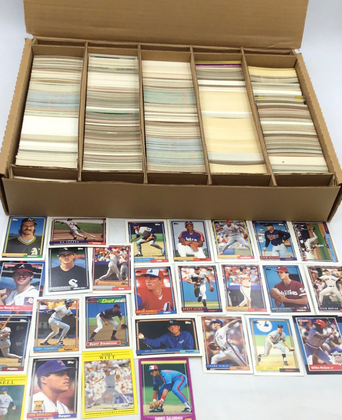 Lot of Baseball MLB Trading Cards. Medium Box, Unsorted