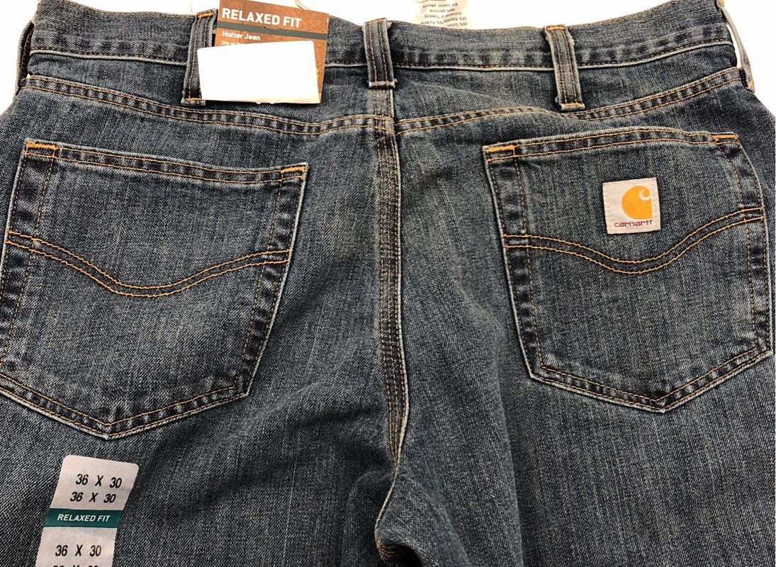 NWT Carhartt Relaxed Fit Straight Jeans - Size 36X30