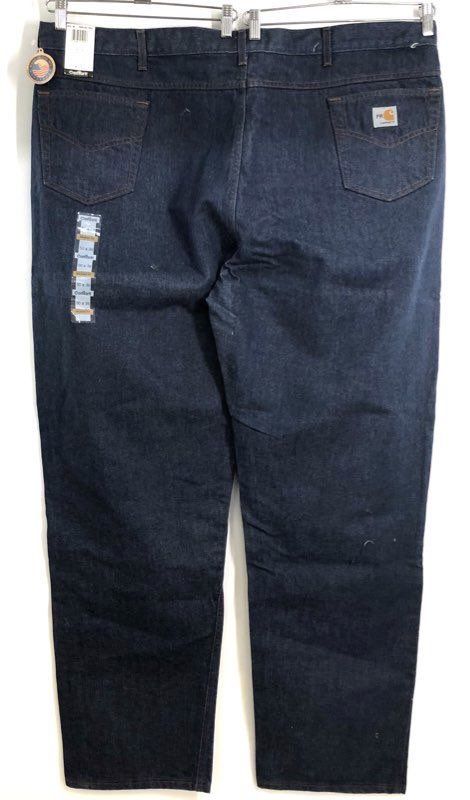 Carhartt Men's Dark Indigo FRB150 FR Flame Resistant Jeans NWT NOS Sz 50x36