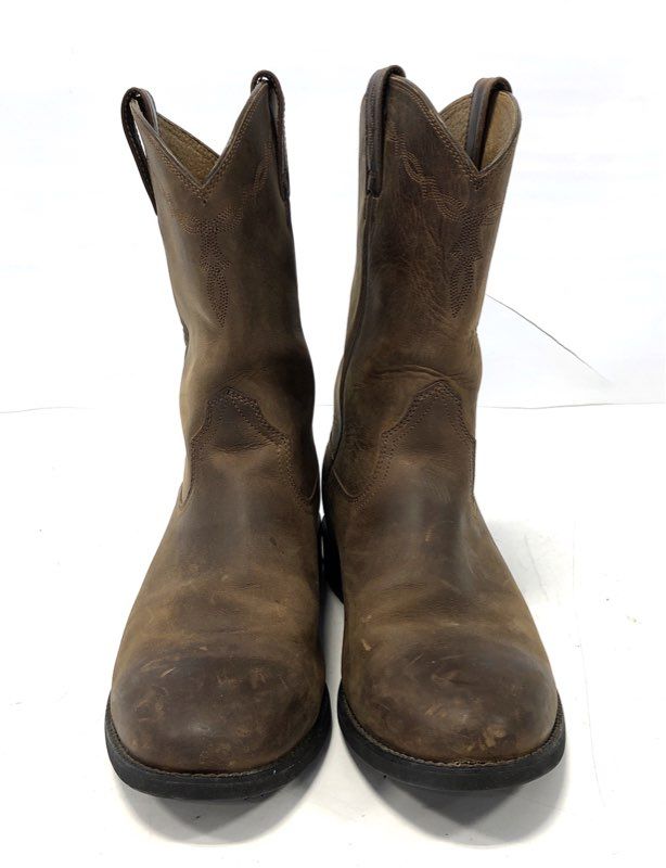 Ariat Heritage Roper 10002284 Distressed Brown Western Boots Men's Size 10.5D