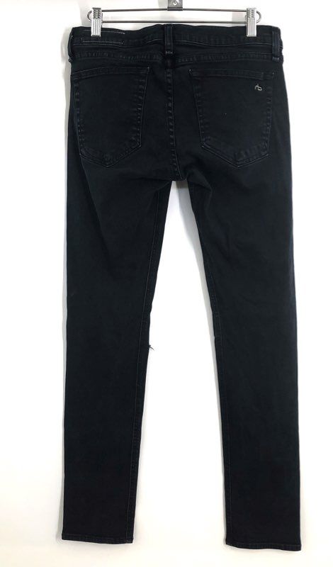 Rag & Bone Women's Black Distressed Skinny Jeans W1590K120ACO Size 26