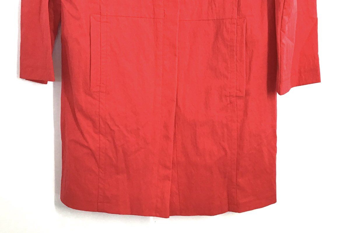 Sigrid Olsen Women's Ribbon Red Asian Accents Cotton Blend Coat Sz S NWT