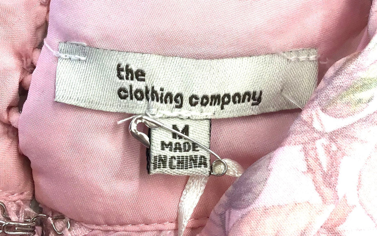 NWT The Clothing Company Women's Pink Floral A-Line Dress - Size M