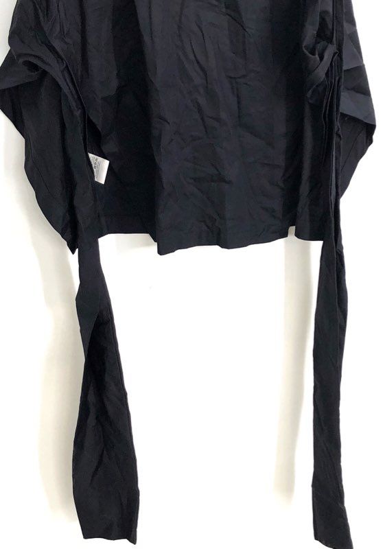 Devotion Twins Women's Hiliadou Mini Dress Black V-Neck Side Tie Sz XS NWT