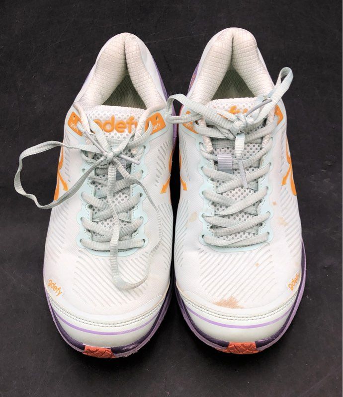 Gdefy Mighty Walk White Purple Orange Orthopedic Walking Shoes Women's Size 7