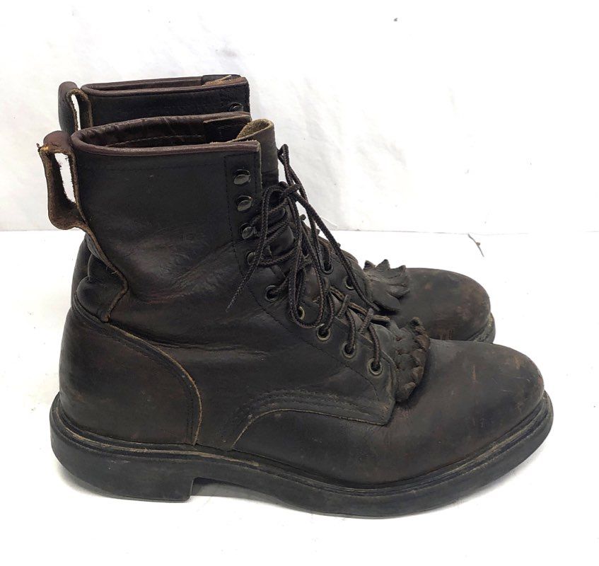 Red Wing Vintage SuperSole Logger Steel Toe Work Boots Men's