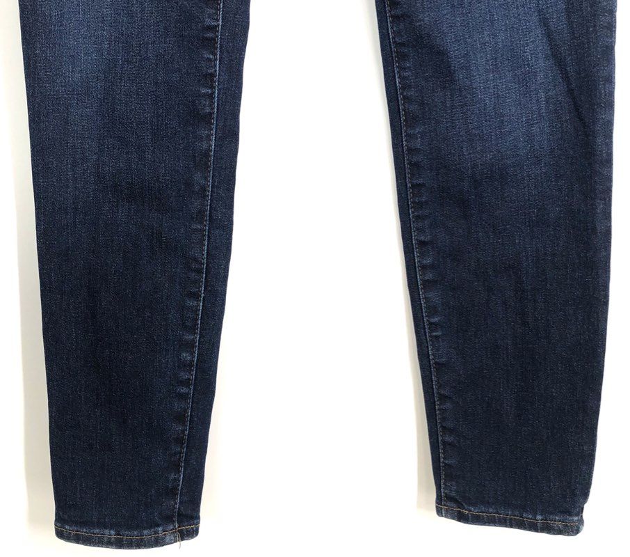 J.Crew Women's Dark Wash Blue 9" High-Rise Toothpick Skinny Jeans Sz 27