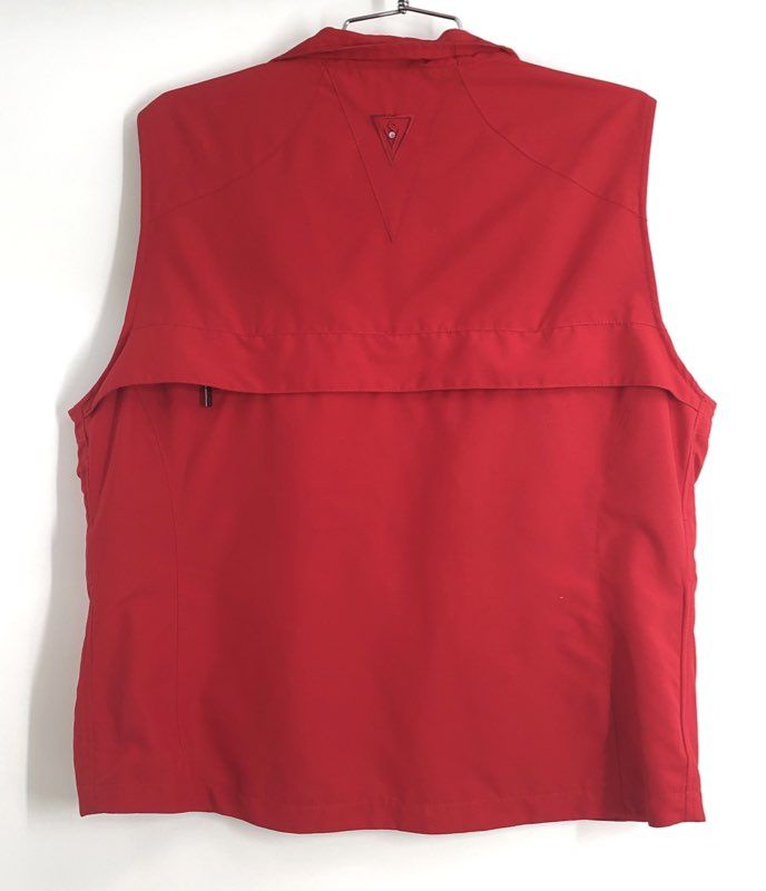 Scottevest Men's Red Multi-Pocket Travel Vest Jacket Tech Vented Sz XL