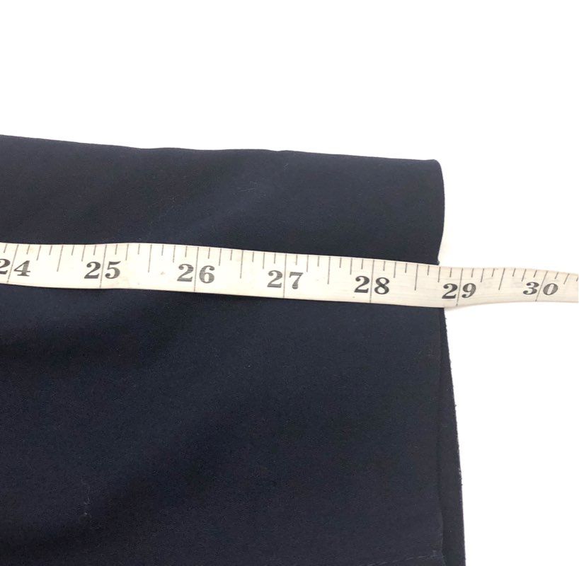 Karl Lagerfeld Paris Women's Navy Blue Stretch Cotton Blend Slim Trousers Sz 6