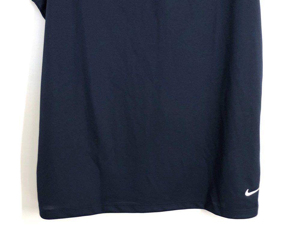 Nike Women's Navy Dri-FIT Sleeveless Golf Polo Shirt DH2312-451 NWT Sz L