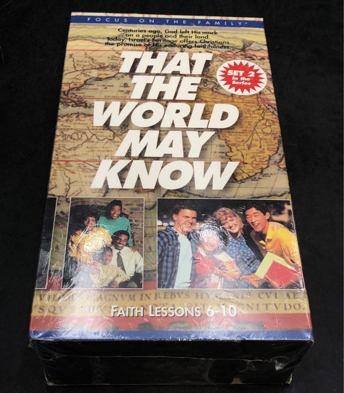That The World May Know Lot 4 VHS Box Sets Lessons 1-27 Focus on the Family