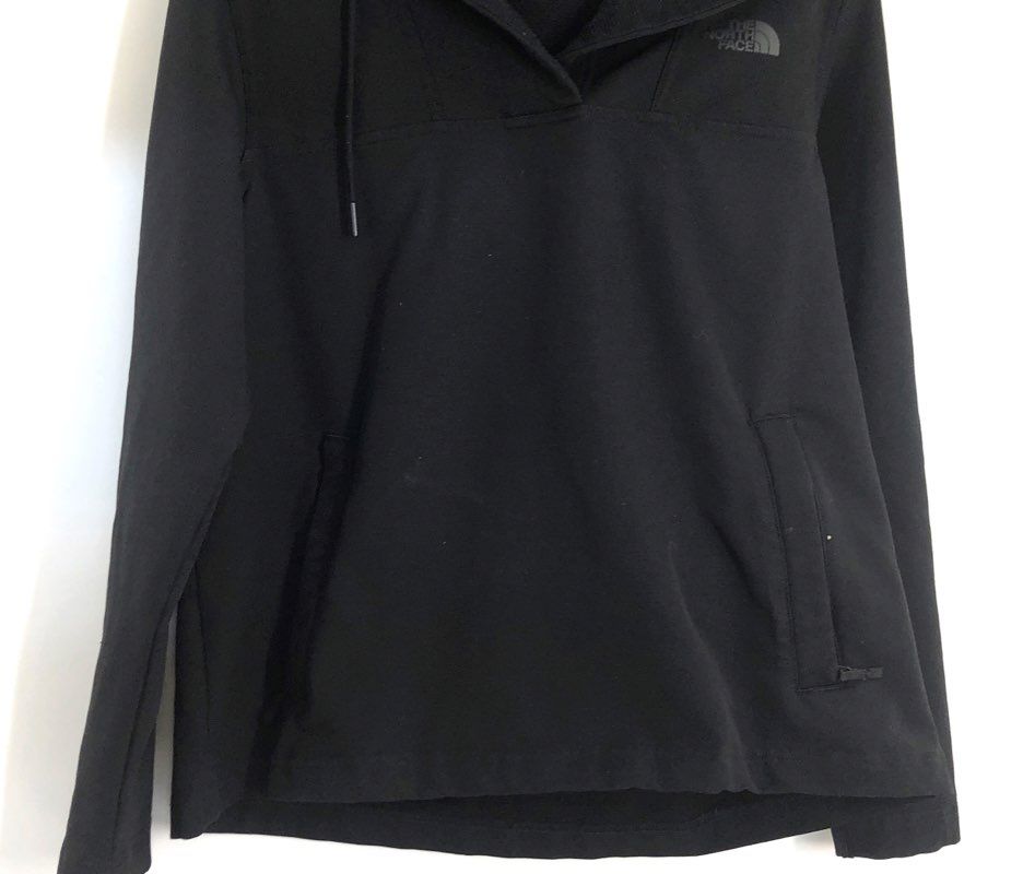 The North Face Women's Black Shelbe Raschel Softshell Pullover Hoodie Sz M