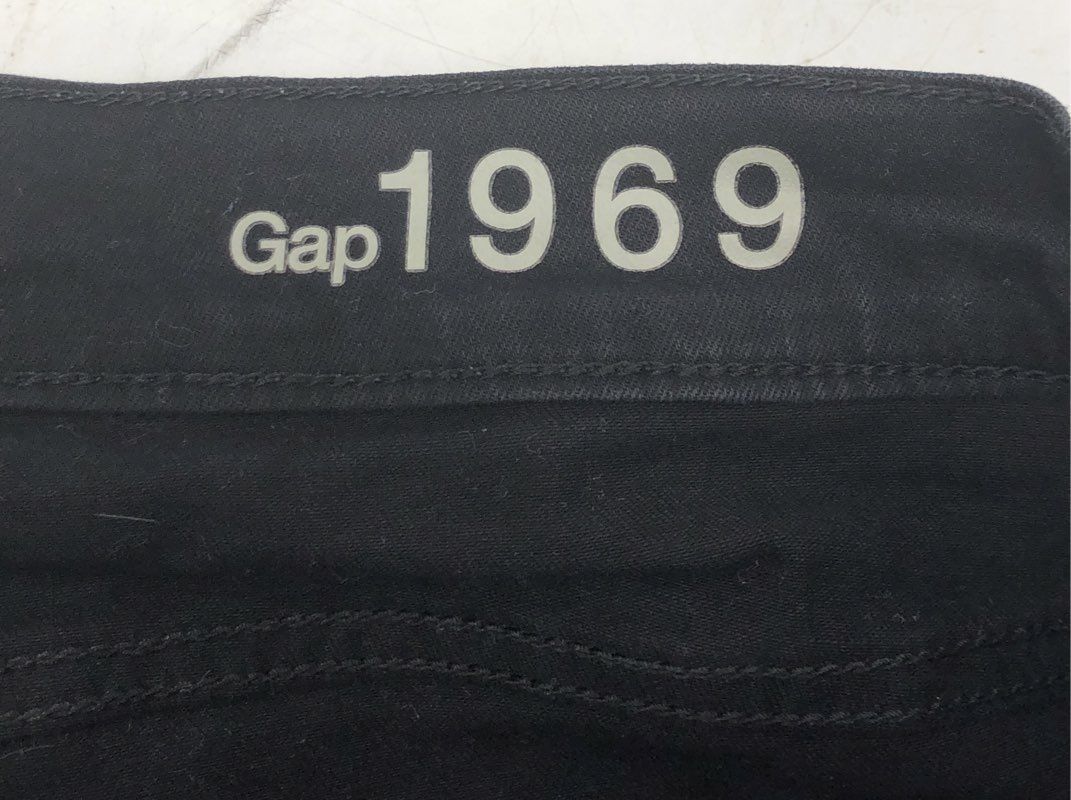 Gap 1969 Women's Black Legging Jeans Skinny Stretch Denim Sz 34r