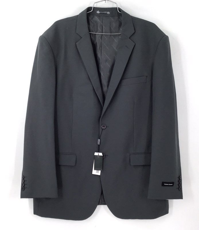NWT Victorio Couture Men's Black Blazer - Size 46RX40W