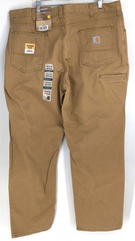 NWT Carhartt Men's Brown Relaxed Fit Trouser Pant - Size 42X30