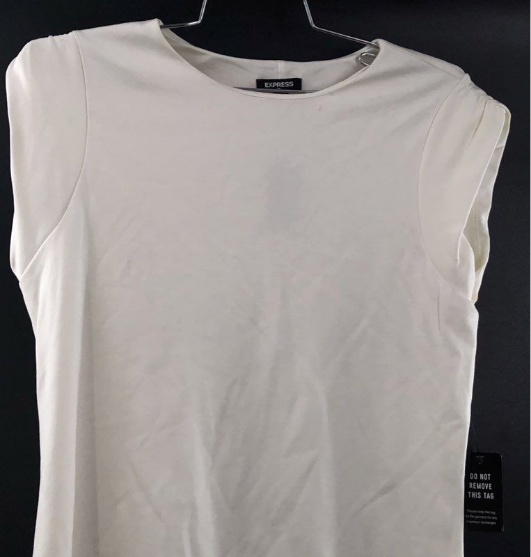 Express Women's White Cap Sleeve Ponte Shift Dress NWT Sz XS
