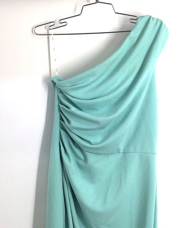 Elliatt Women's Lagoon Bobbie One Shoulder Draped Midi Dress Sz M NWT