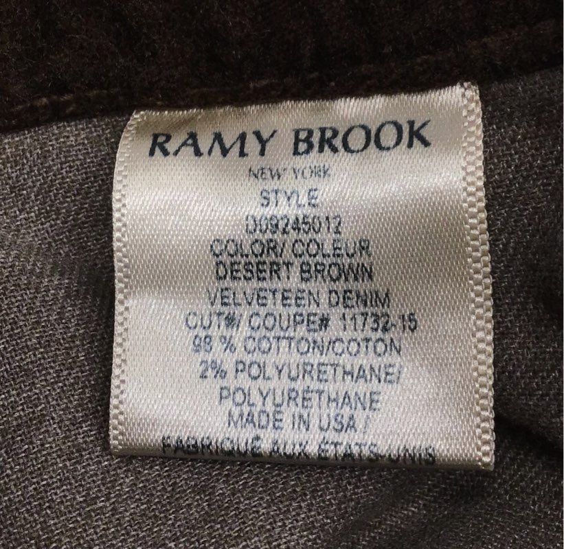 Ramy Brook Women's Velvet Jemma Jumpsuit Desert Brown Velveteen Denim NWT 24
