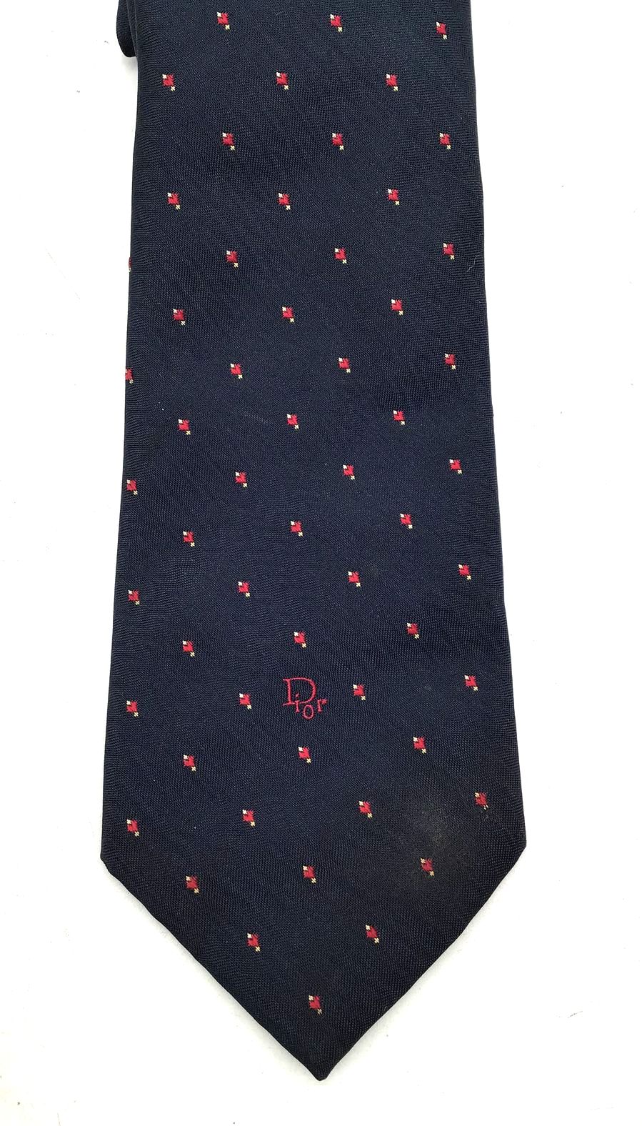 Christian Dior Pointed Tie - With COA