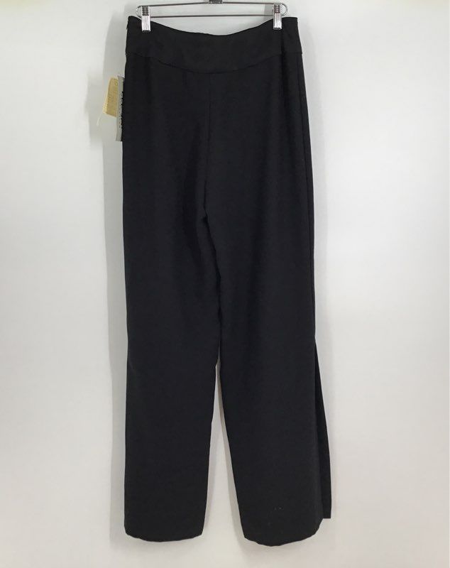 NWT Elle Jay Women&#39;s Black Straight Leg Side Zip Trouser Pants - Size 6