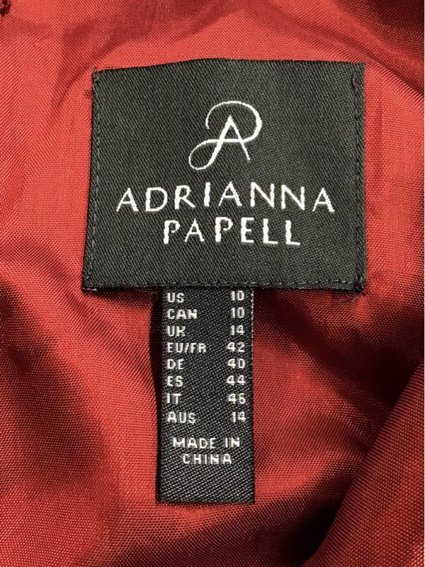 NWT Adrianna Papell Women's Red Fit & Flare Dress - Size 10