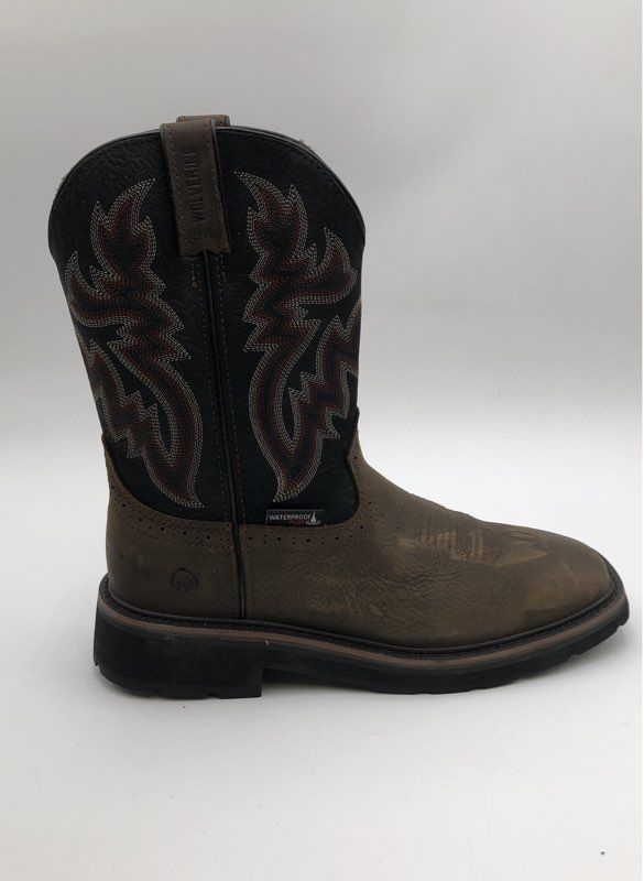 Wolverine Rancher W10846 Brown Waterproof Square Toe Work Boots Size 8.5