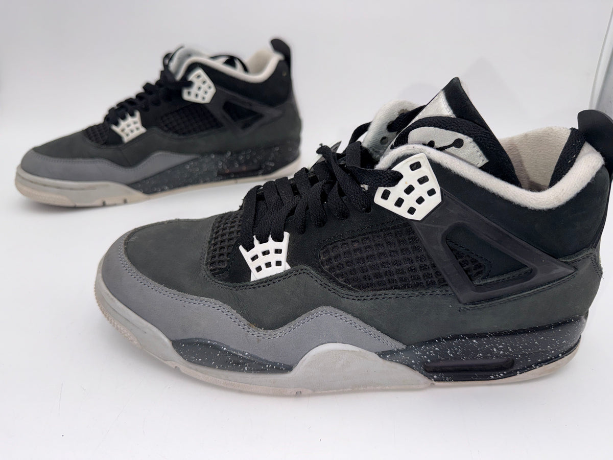Nike Air Jordan 4 Retro Fear Black Cool Grey 2013 Sneakers COA Size 10.5