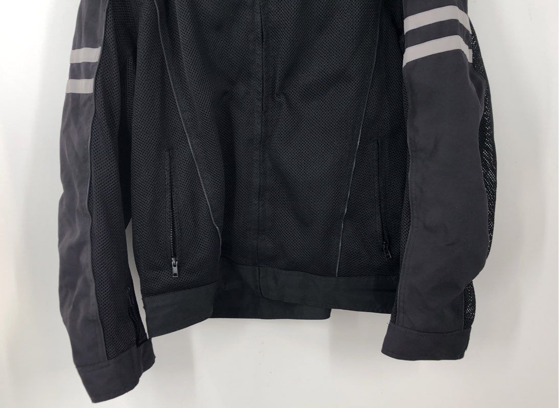 Black Brand Men's Black Biker Jacket - Size 3XL