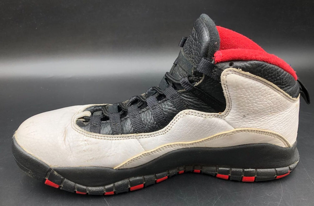 Nike Air Jordan 10 'Double Nickel' Men's White/Black/Red Sneakers - Sz 8 (+COA)