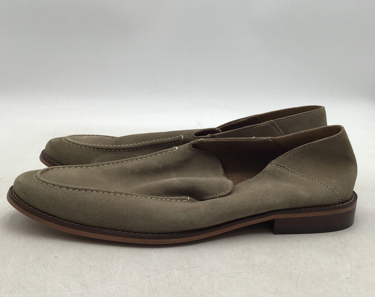 NWT Stafford Men&#39;s Gray Leather Casual Loafers - Size 12M