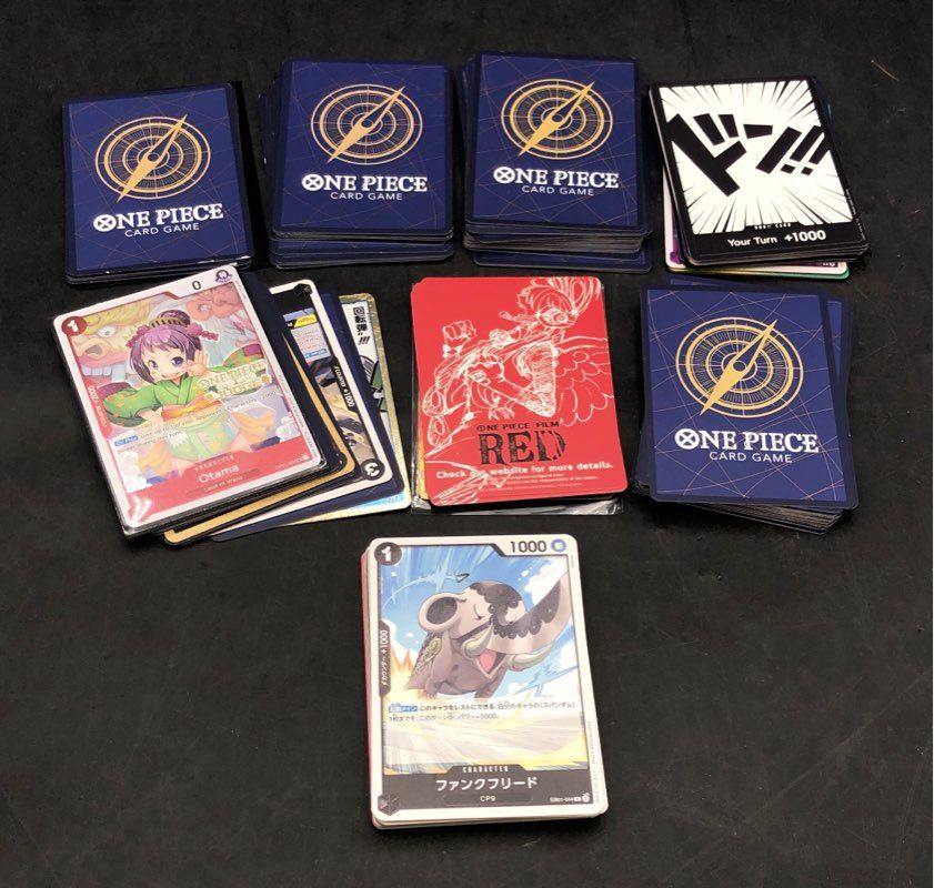 One Piece Card Game Lot Mixed Sets OP01 OP02 OP06 Approx 80 Cards See Photos
