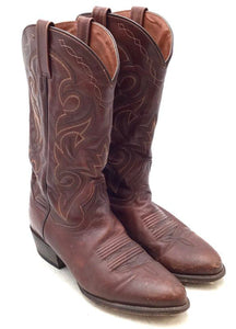 Dan Post Men's Mignon Brown Leather Cowboy Western Boots - Size 9