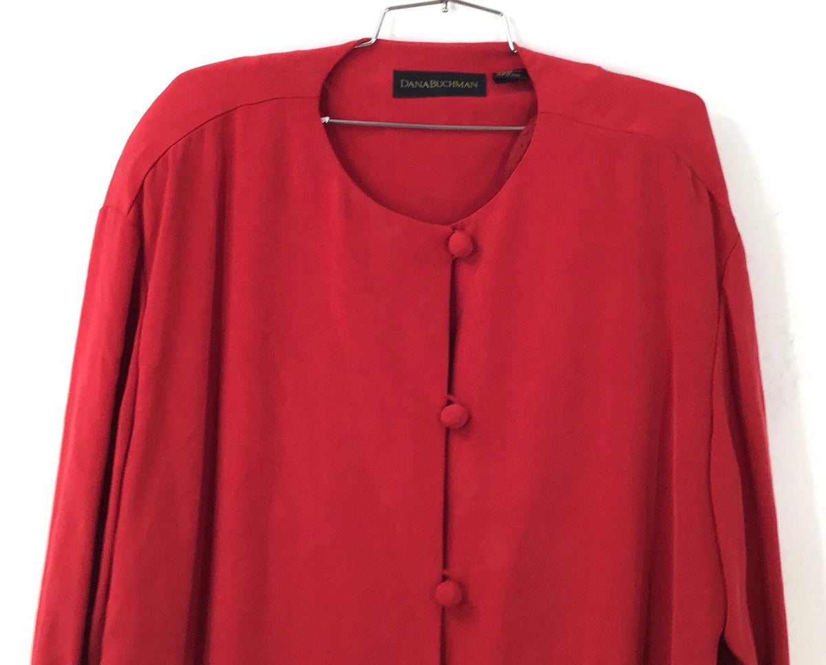 NWT Dana Buchman Women's Red Tunic Blouse - Size 18X