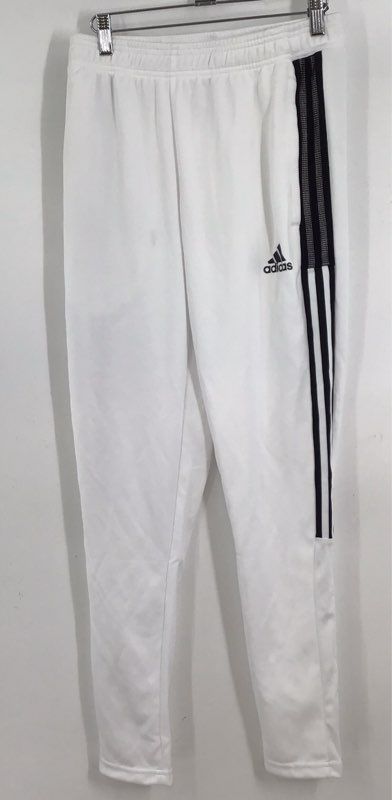 Adidas Men&#39;s White Activewear Track Pants - Size S