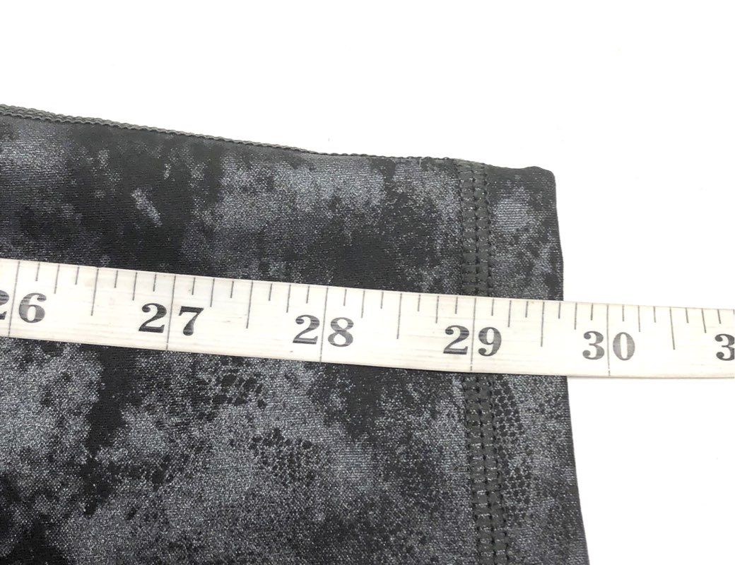 Athleta Women's Elation Misty Lace Tight Black Gray Leggings Size ST