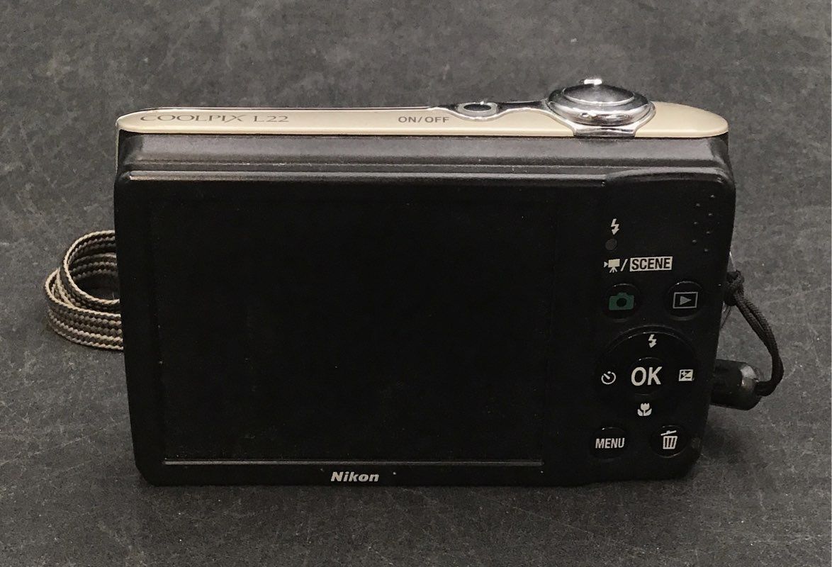 Nikon COOLPIX L22 12.0MP Digital Camera 3.6x Zoom Champagne