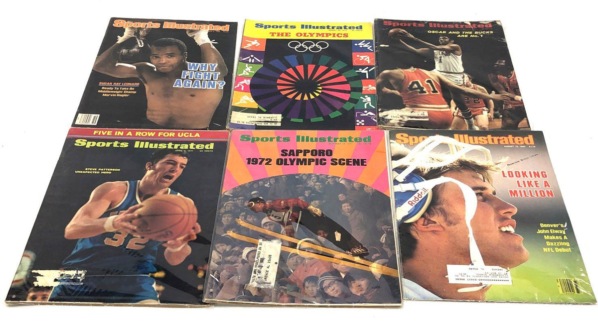 Sports Illustrated Magazine Lot 1971-1990 16 Issues Elway Fischer Leonard