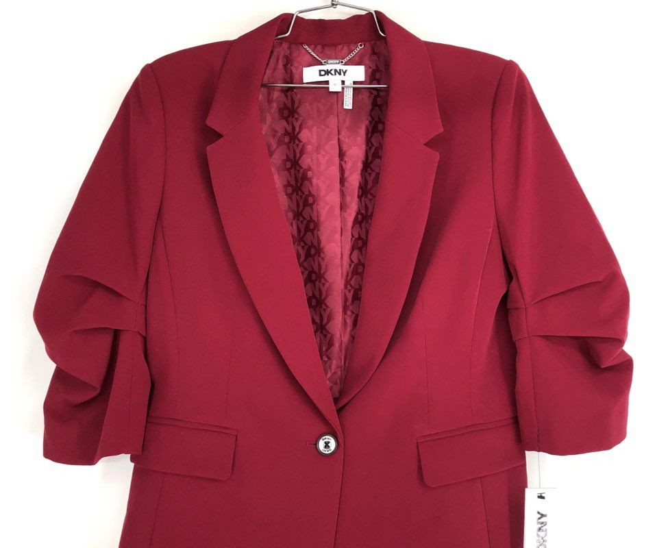 NWT DKNY Women's Red Blazer - Size 12