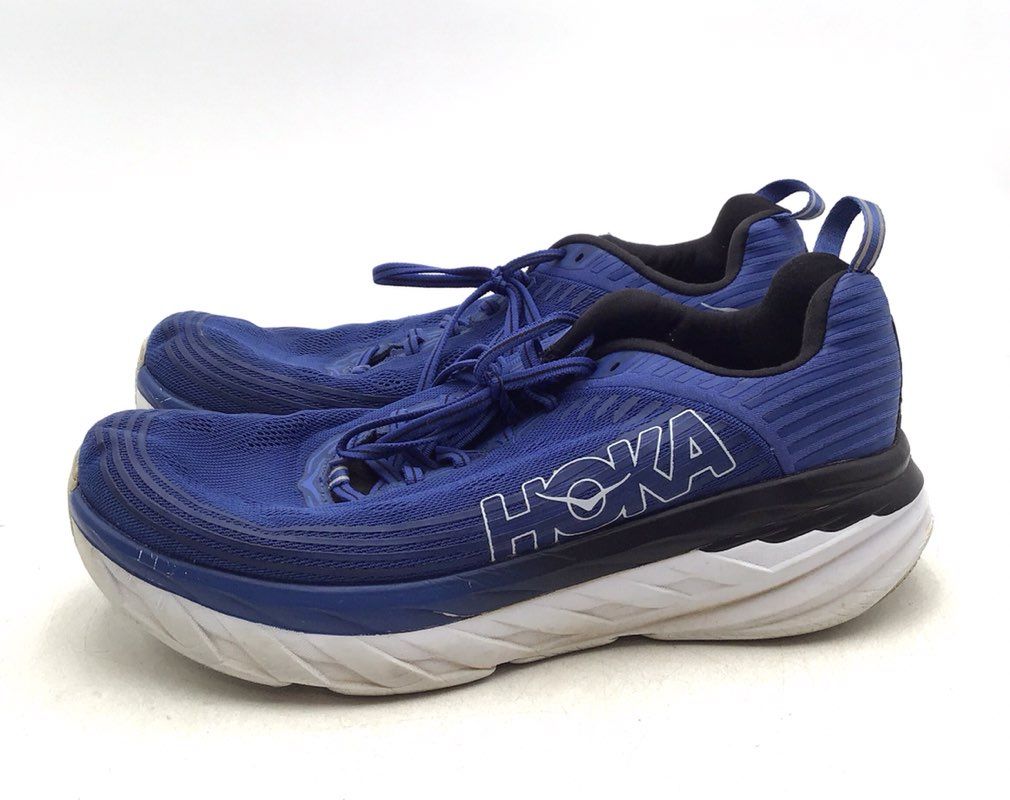 Hoka One One Men&#39;s Bondi 6 Wide 1019271 Blue Low-Top Running Shoes - Size 12 EE