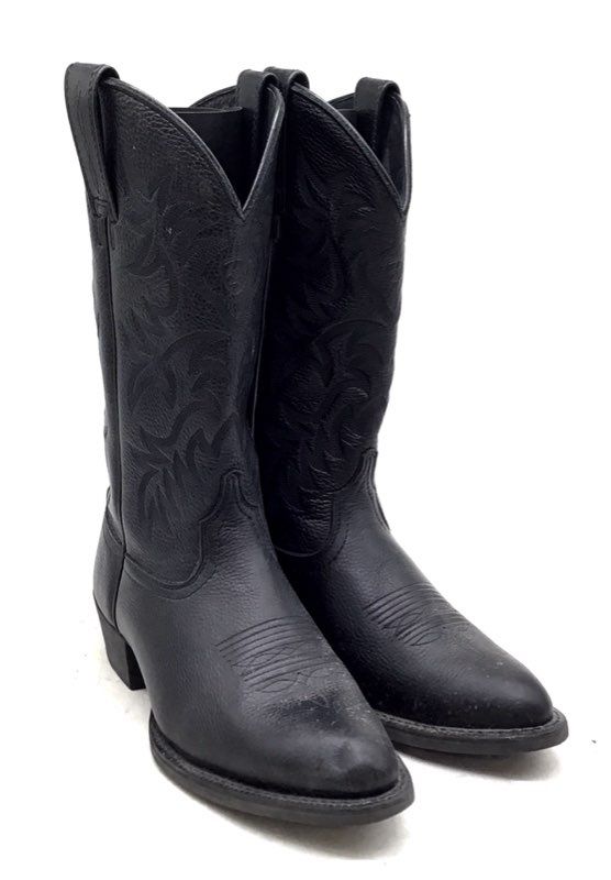 Ariat Men's Black Leather Western Boots - Size 8.5D